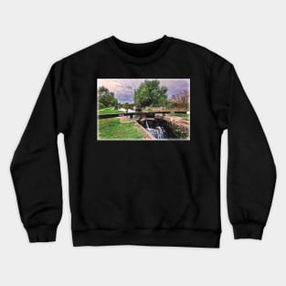 At Midgham Lock on the Kennet and Avon Crewneck Sweatshirt